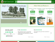 Tablet Screenshot of genealogysupplies.com